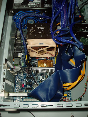 View of internals of computer