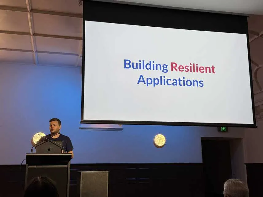 Callum with opening slide