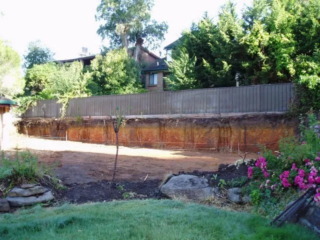 Excavation at the back of our house