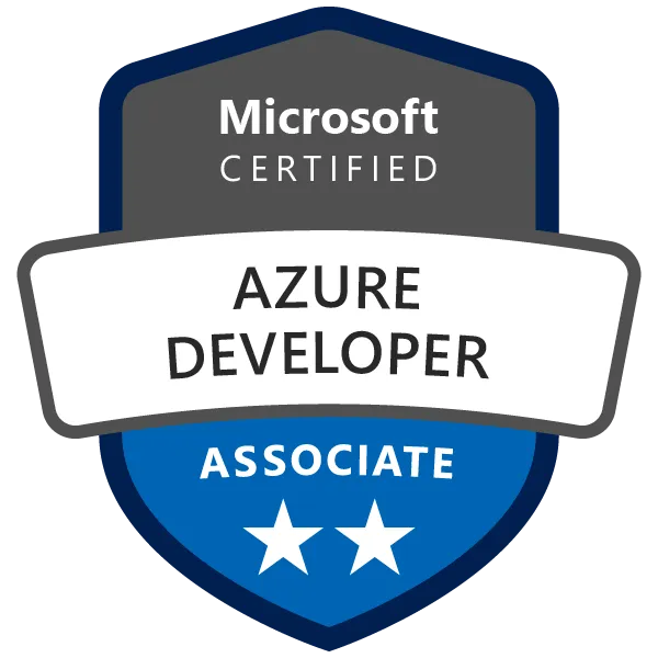 Microsoft Certified: Azure Developer Associate badge