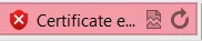 certificate error