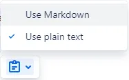 Confluence's Paste Options menu