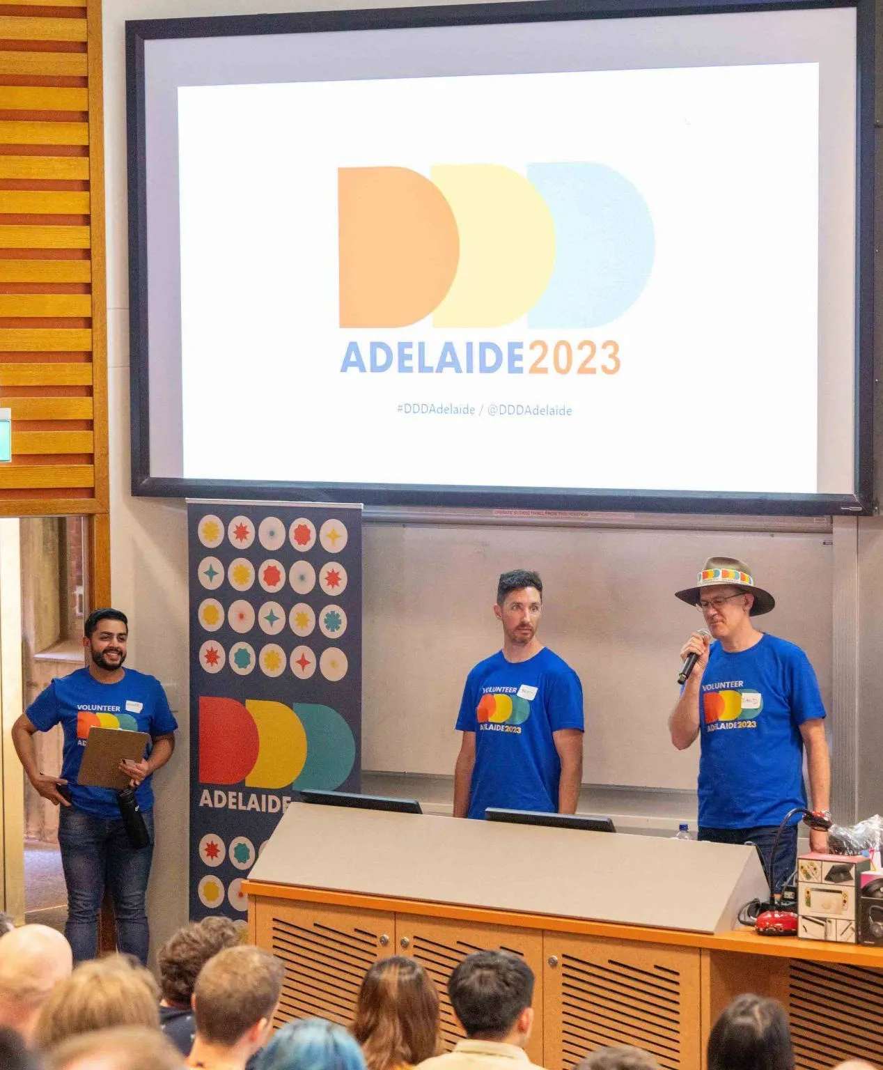 Harnoor, Andrew, David at the closing gathering