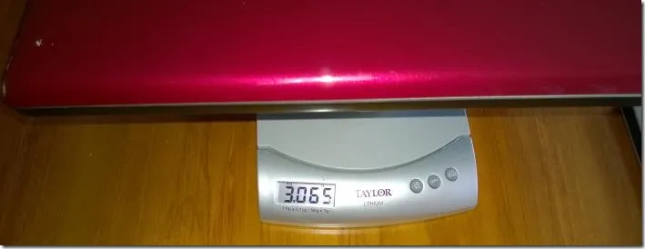 XPS 1645 Weight - 3.065KG