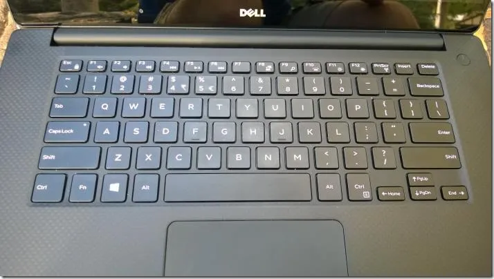 XPS 15 keyboard