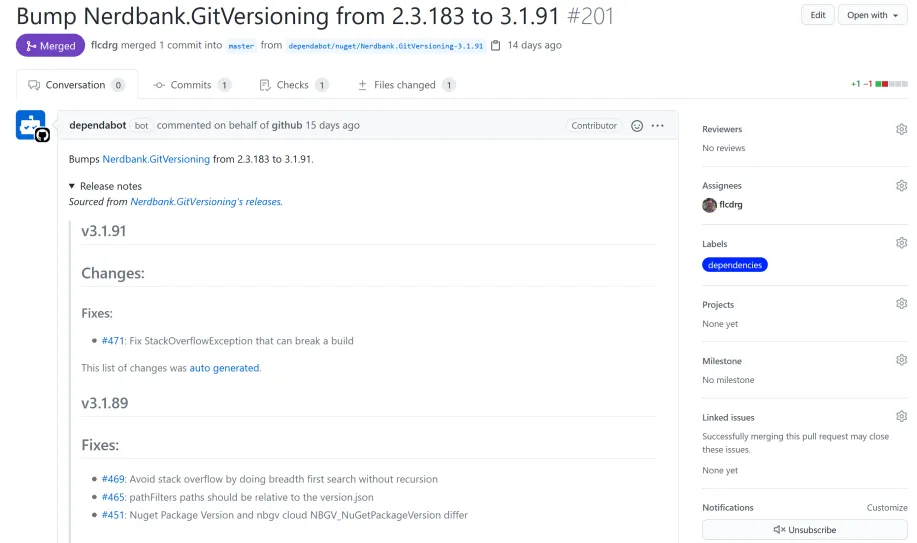 Dependabot-generated pull request