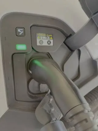 Evnex charging cable plugged into Kia EV5