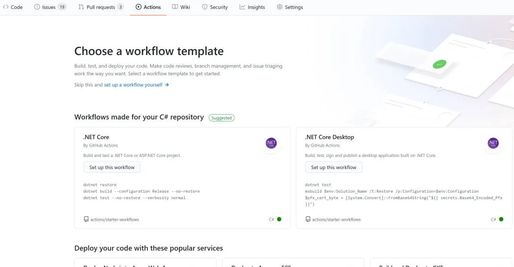 Creating new workflow