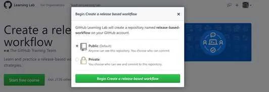 Create training repository