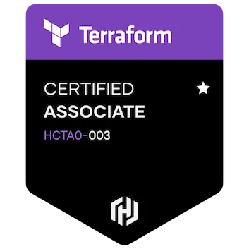 Terraform certified associate badge