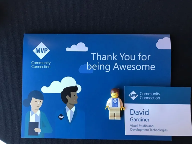 Card with "Thankyou for being awesome"