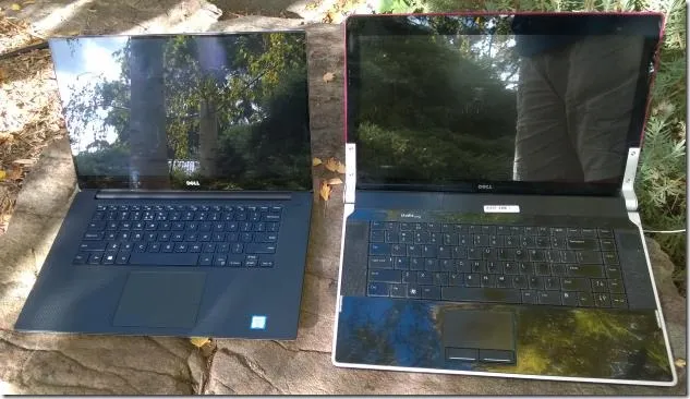 XPS 15 and 1645 open