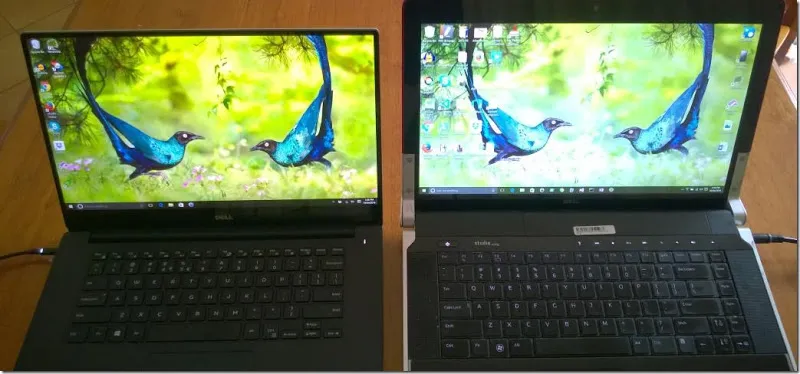 Comparing the displays of 15 and 1645