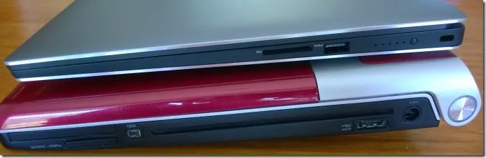 XPS 15 and 1645 right side comparison