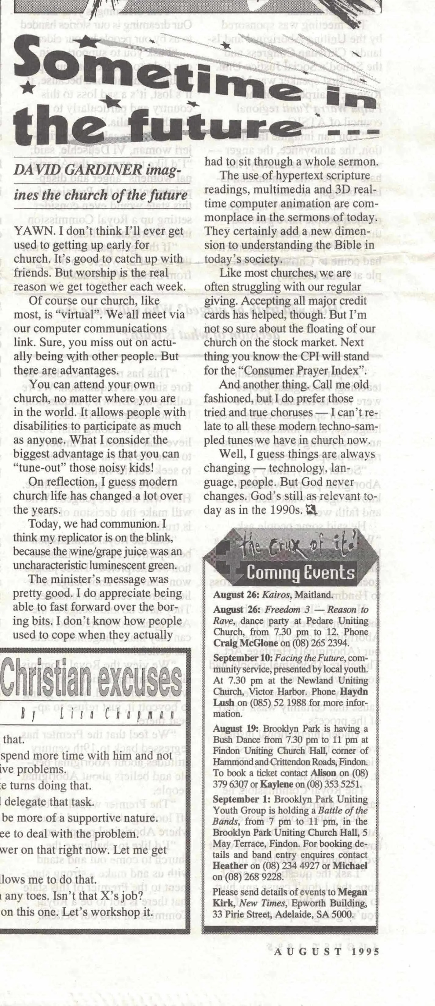 Extract from New Times August 1995