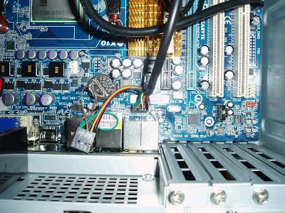 Motherboard view from above