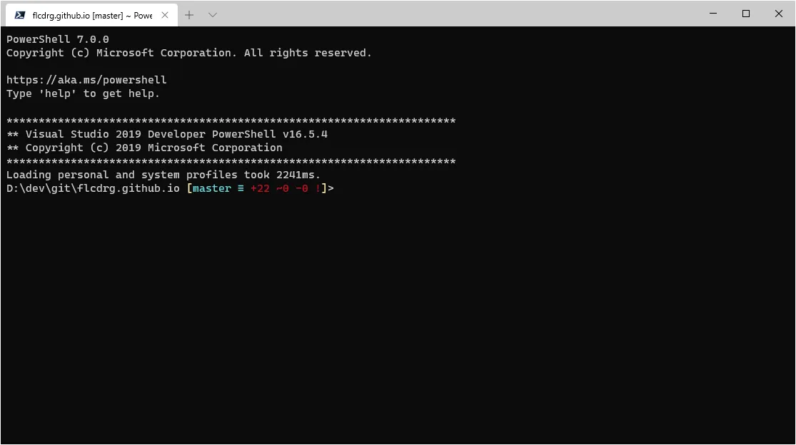 Windows Terminal with PowerShell 7 and Visual Studio integration