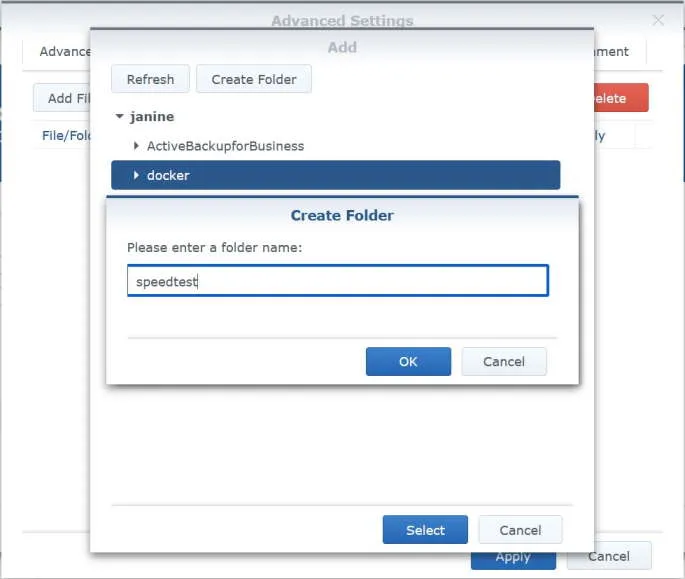 Create folder