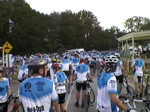 Riders leaving Woodside