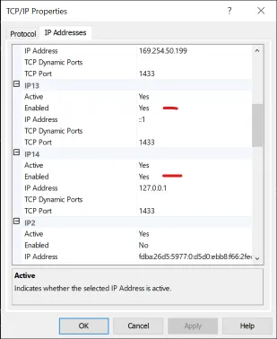 Enable IP Addresses