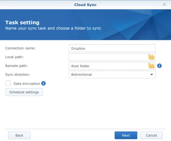 Synology Cloud Sync - Overview