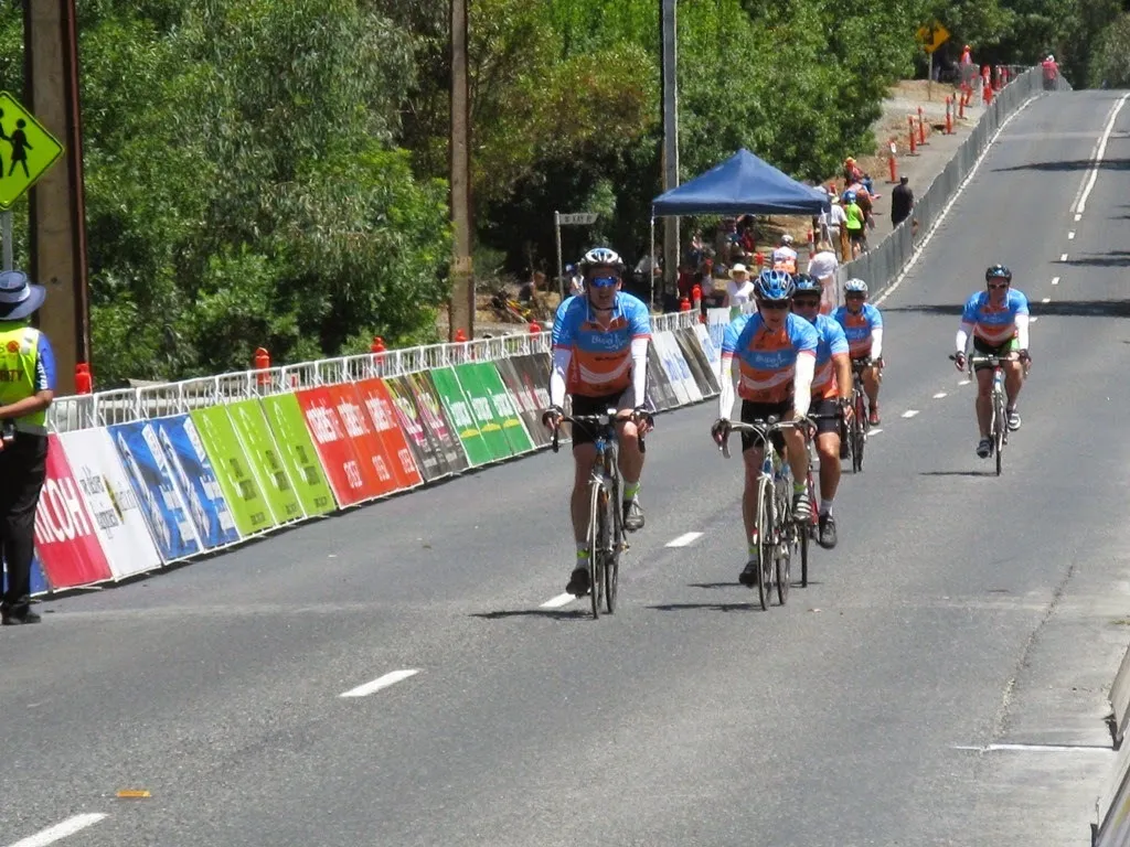 Me and Dad approaching the finish line