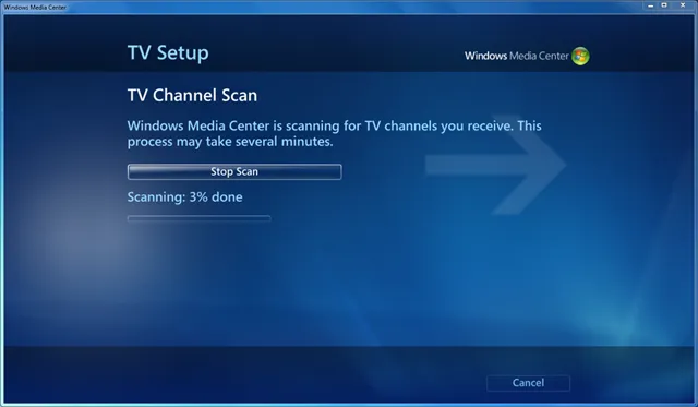 Scanning begins