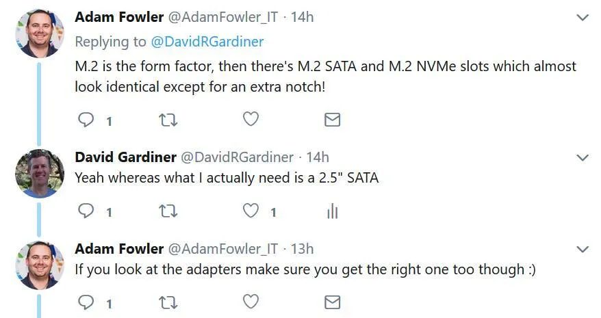 Twitter conversation