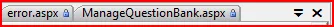 Visual Studio tabs