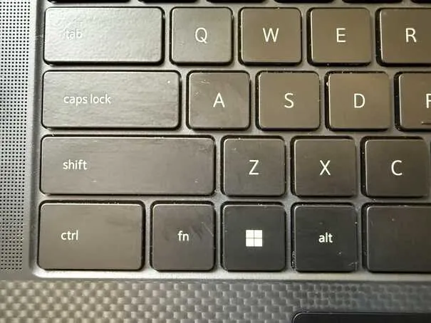 Windows keyboard showing modifier keys