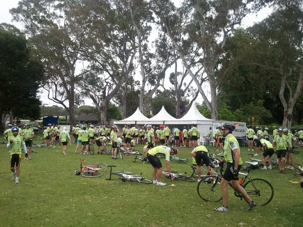 rest stop for cyclists