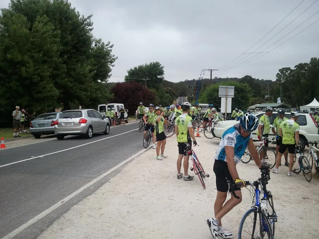 Exhausted riders