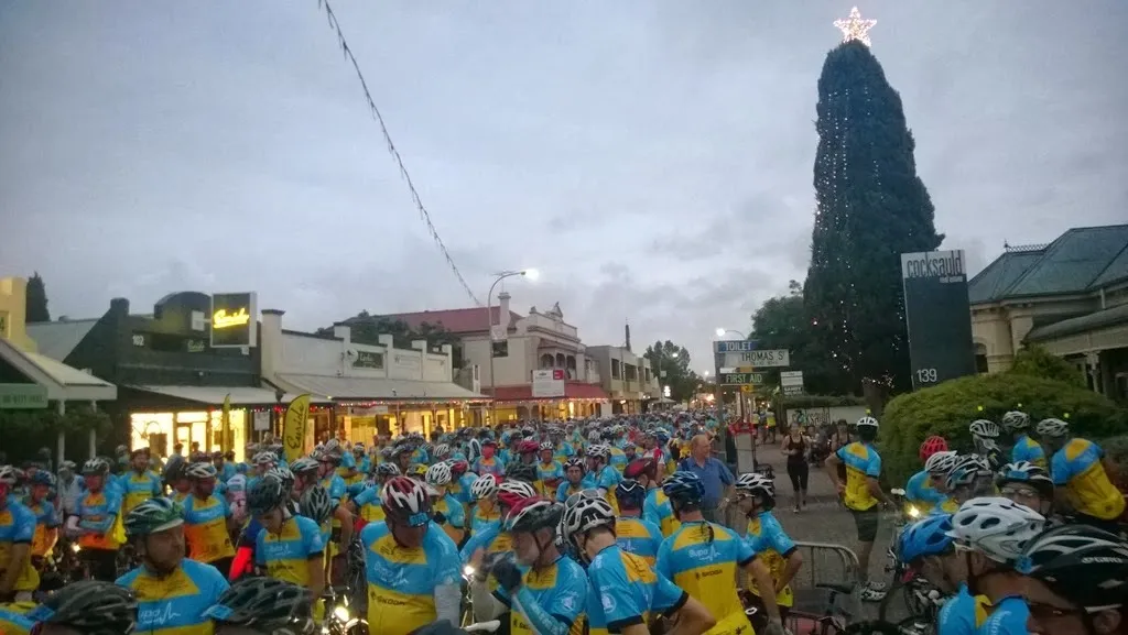 Riders, Looking north up King William Rd