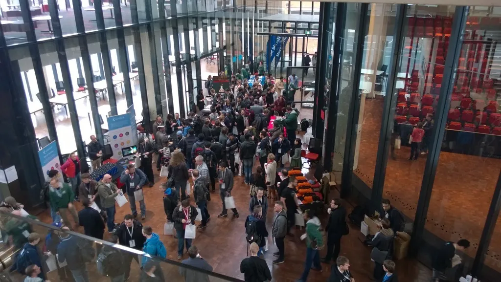 People registering in the morning