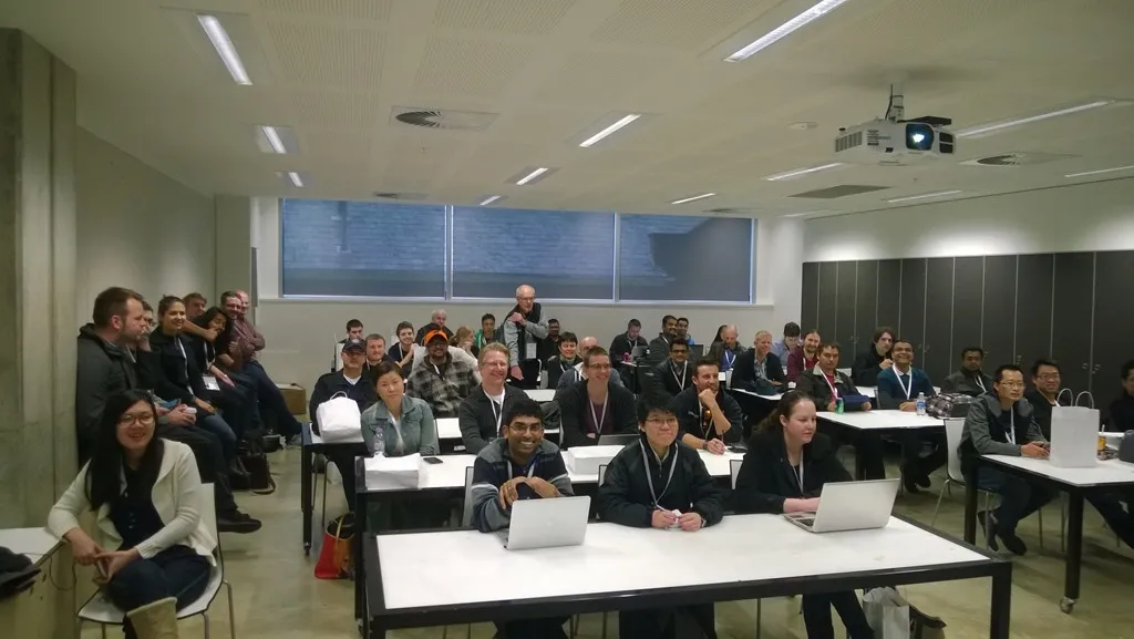 Room full of attendees waiting for my talk to begin