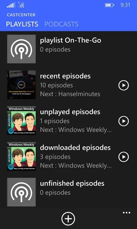 Castcenter app screenshot
