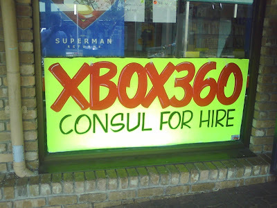 XBOX 360 consul (sic) for hire
