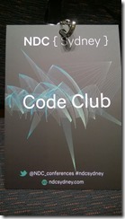 Code Club registration badge