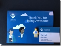 Card with "Thankyou for being awesome"
