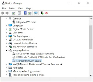Device Manager showing Imaging devices node