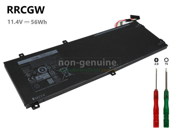 Photo of 84W laptop battery with two screwdrivers