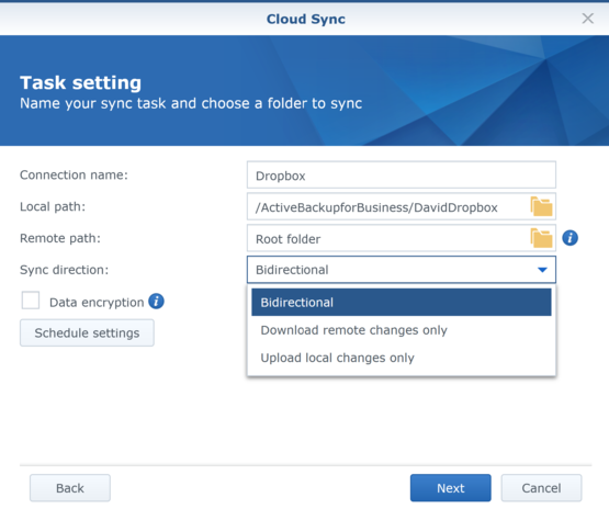 Synology Cloud Sync - Overview