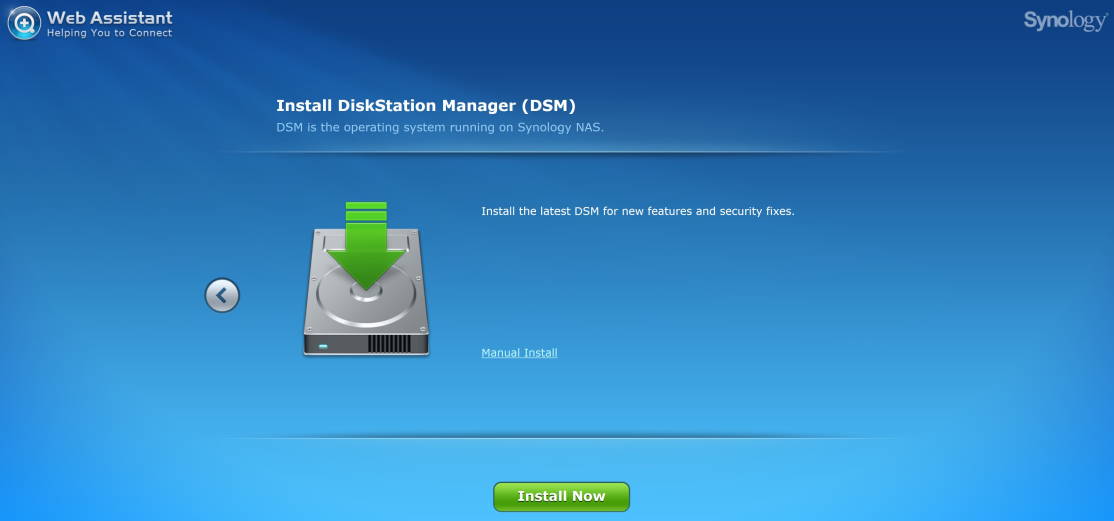 Install DSM screen