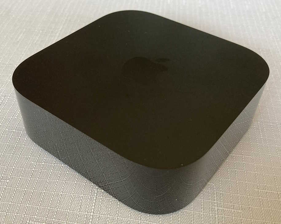 Apple TV device - front view