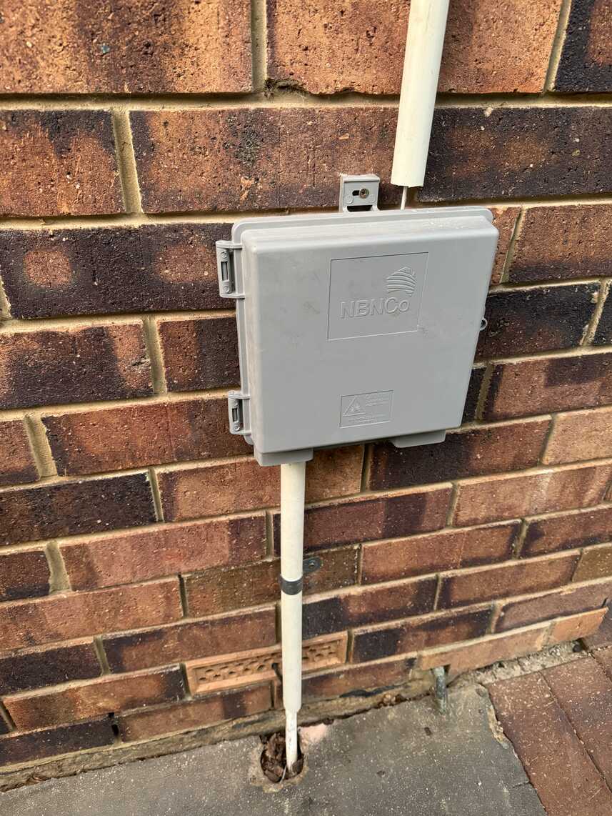 NBN utility box completed